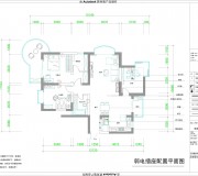 景明花苑弱电插座配置平面图